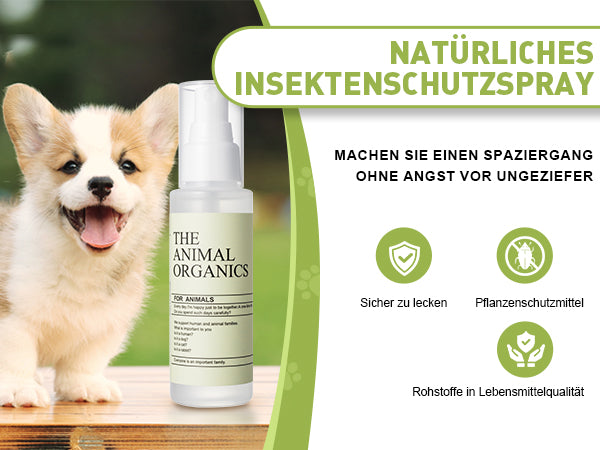 Natürliches Insektenspray für Tiere, 100ml, NATÜRLICHES PFLANZENINSEKTENSPRAY