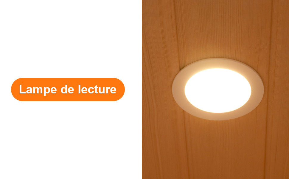 Sauna Infrarouge Portable 1-2 Personnes – Hemlock Canadien avec Bluetooth et Technologie Far Infrared