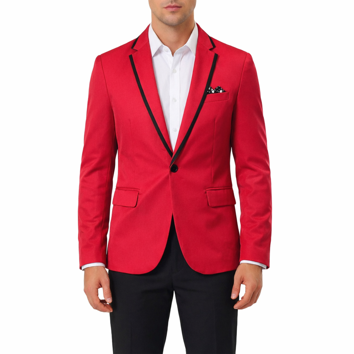 Cloudstyle Men's Casual Slim Fit Suit Jacket one Button Business Daily Blazer