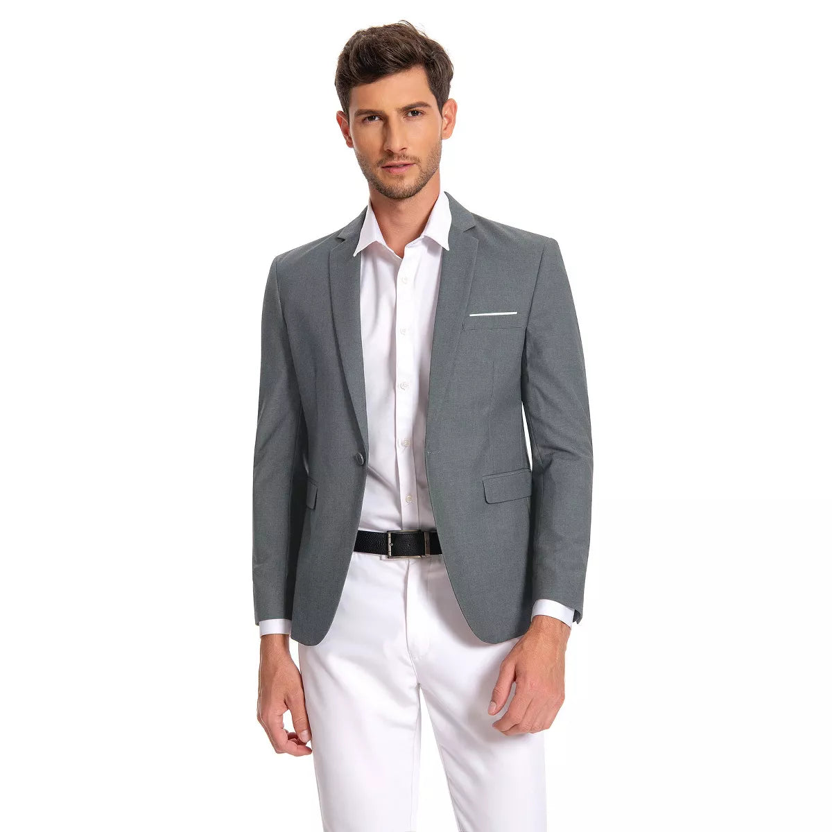 Cloudstyle Men's Suit Jacket One Button Slim Fit Sport Coat Business Daily Blazer