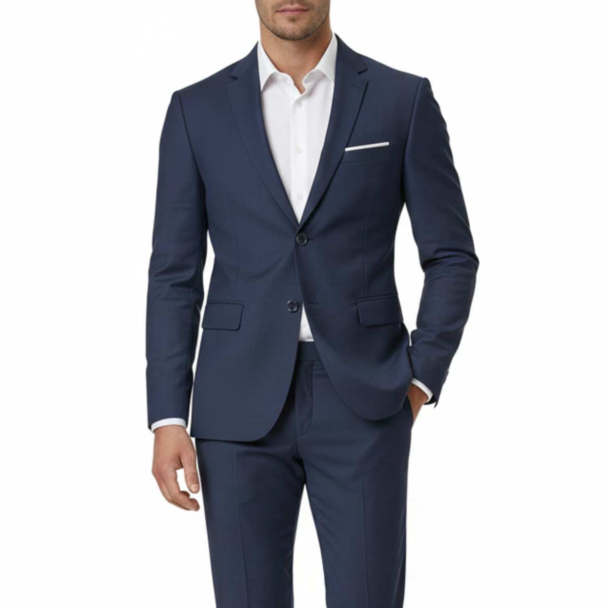 Cloudstyle Men's 2-Piece Suits Slim Fit 2 Button Dress Suit Jacket Blazer & Pants Set