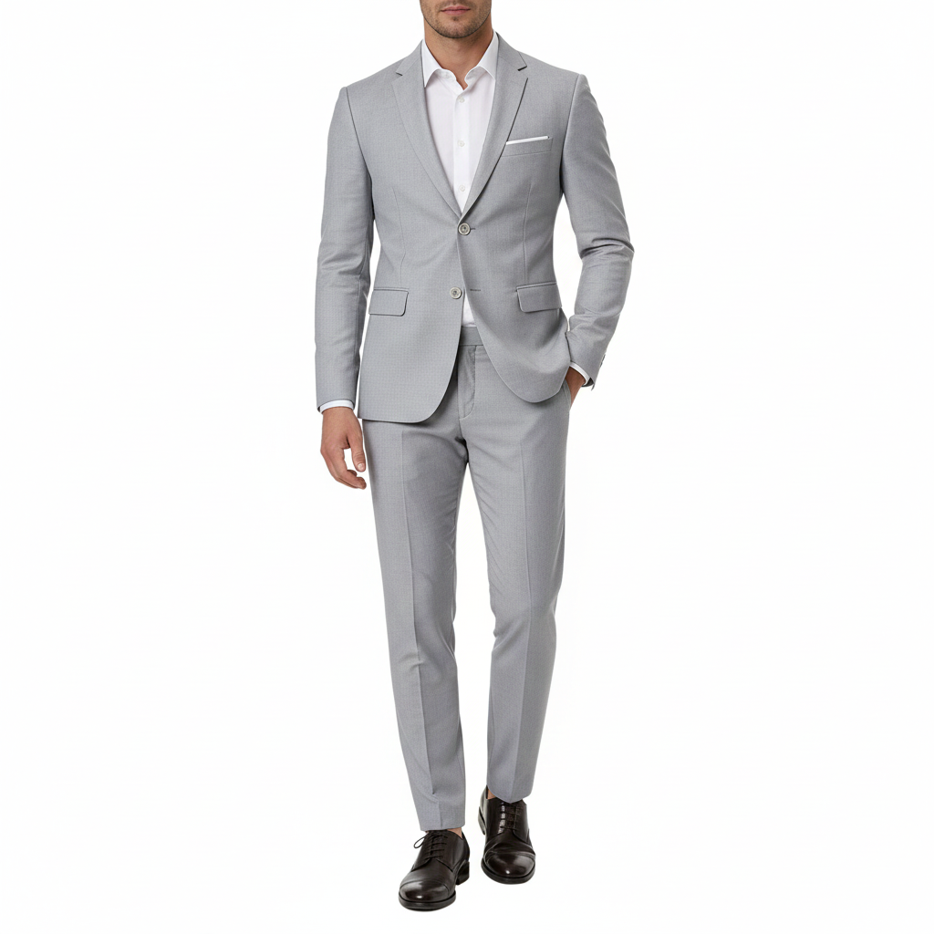 Cloudstyle Men's 2-Piece Suits Slim Fit 2 Button Dress Suit Jacket Blazer & Pants Set