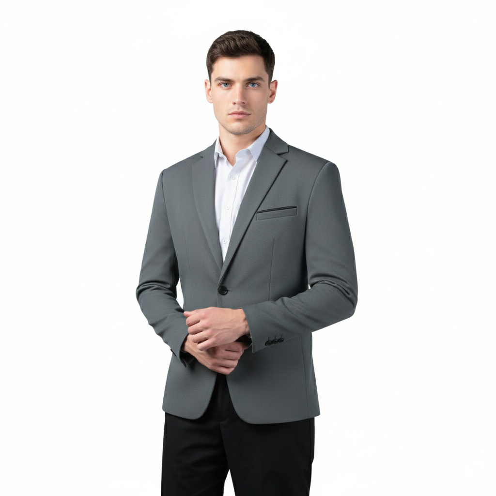 Cloudstyle Men's Suit Jacket One Button Slim Fit Sport Coat Business Daily Blazer
