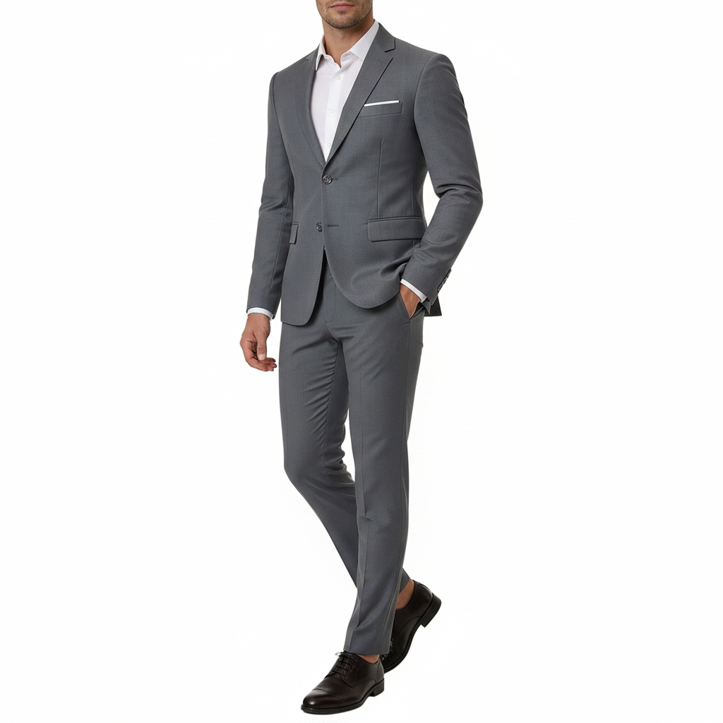 Cloudstyle Men's 2-Piece Suits Slim Fit 2 Button Dress Suit Jacket Blazer & Pants Set