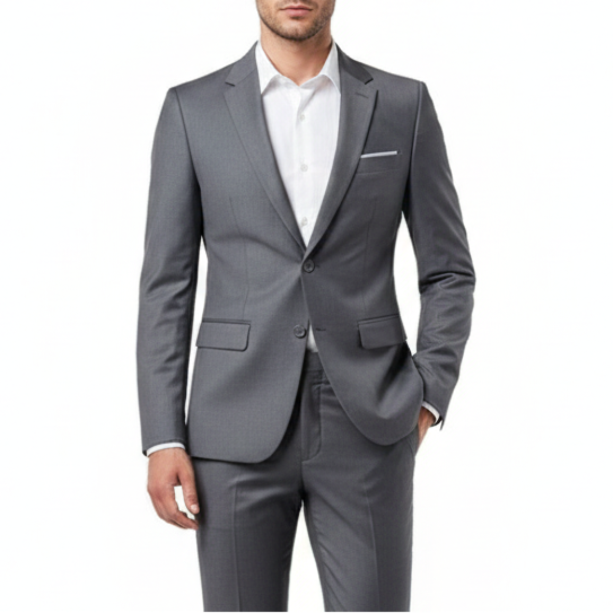 Cloudstyle Men's 2-Piece Suits Slim Fit 2 Button Dress Suit Jacket Blazer & Pants Set