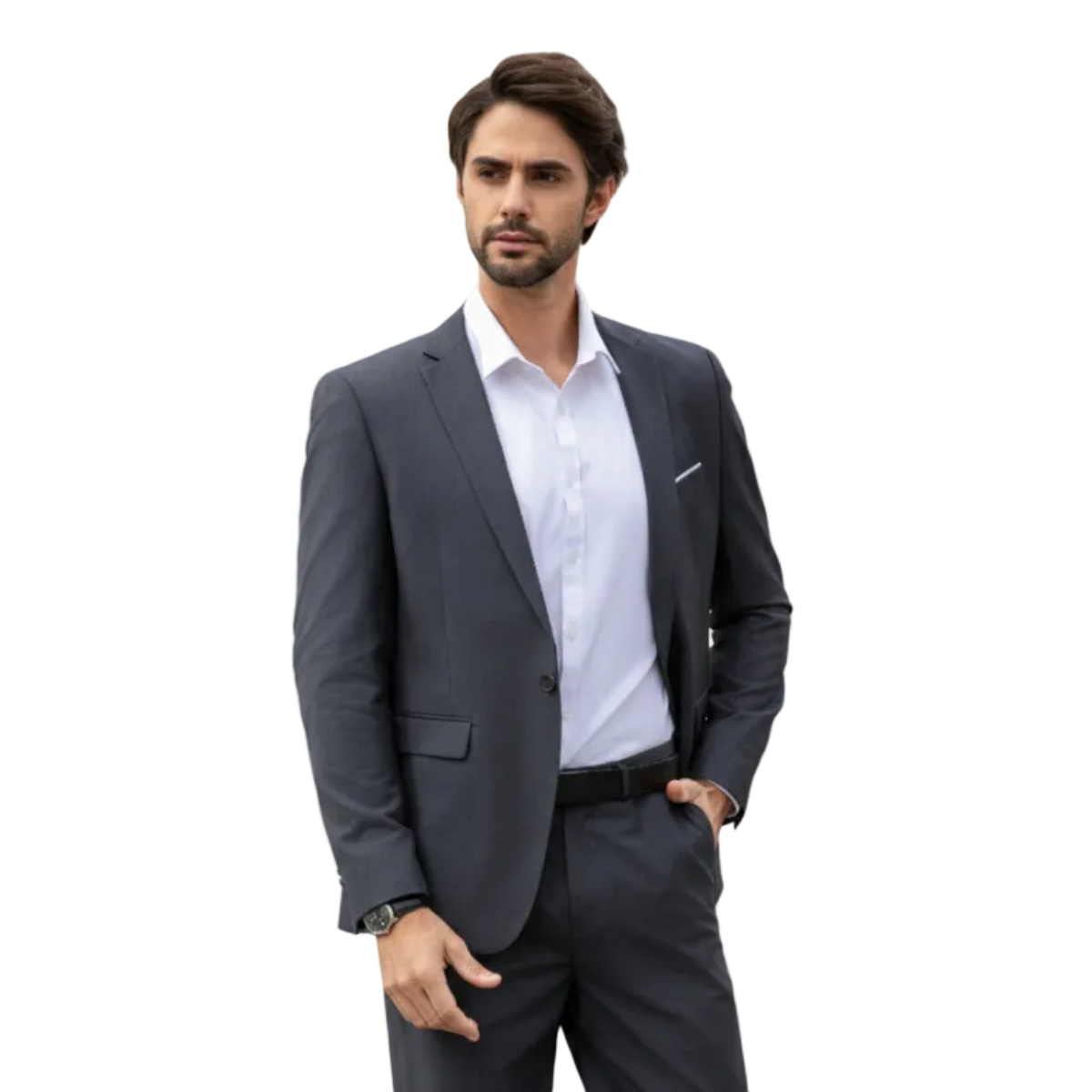 Cloudstyle Men's 2-Piece Suits Slim Fit 1 Button Dress Suit Jacket Blazer & Pants Set