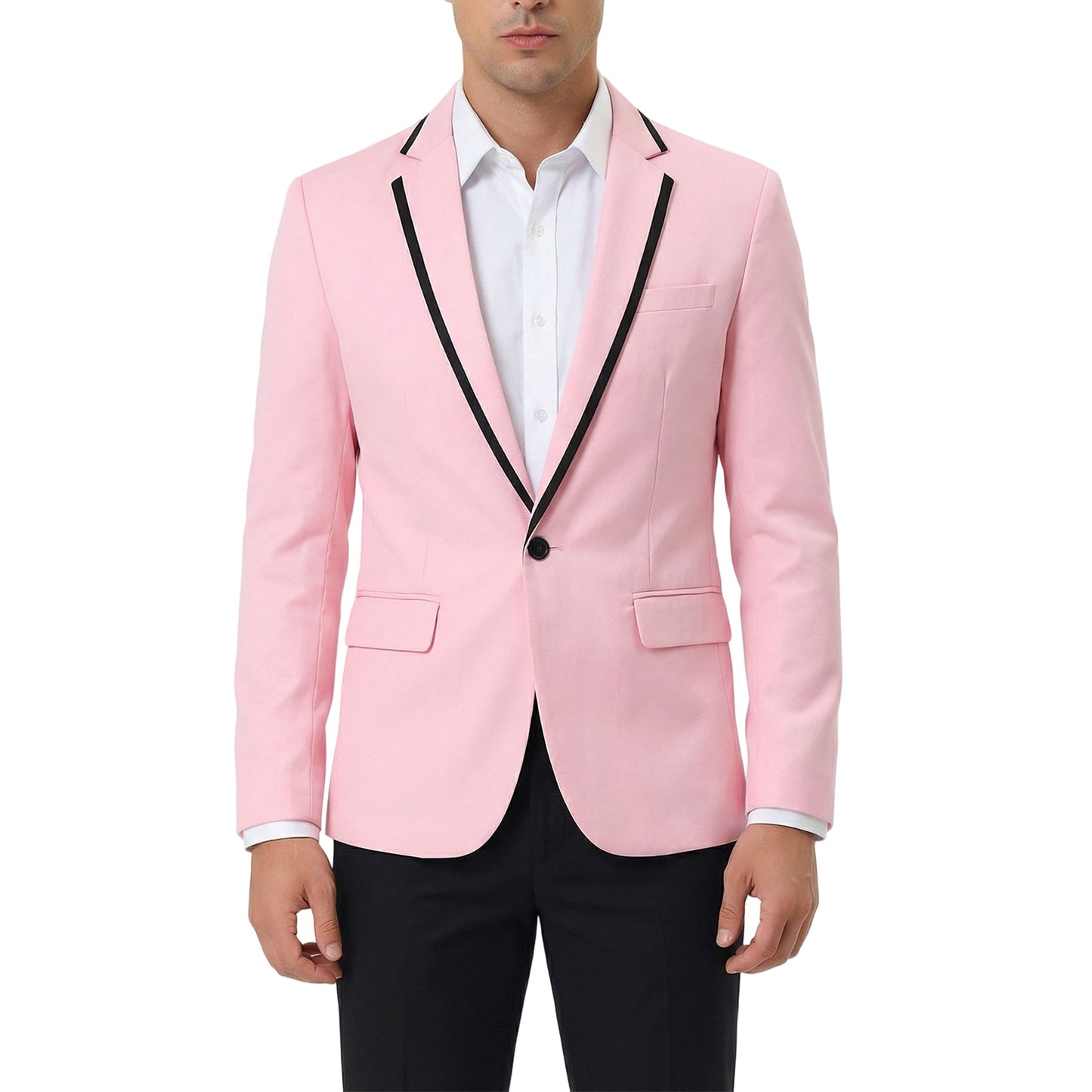 Cloudstyle Men's Casual Slim Fit Suit Jacket one Button Business Daily Blazer