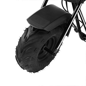 Bicicleta de terra para criança 105CC, 4 tempos, movida a gasolina, mini bicicleta todo-o-terreno para maiores de 13 anos (preta)