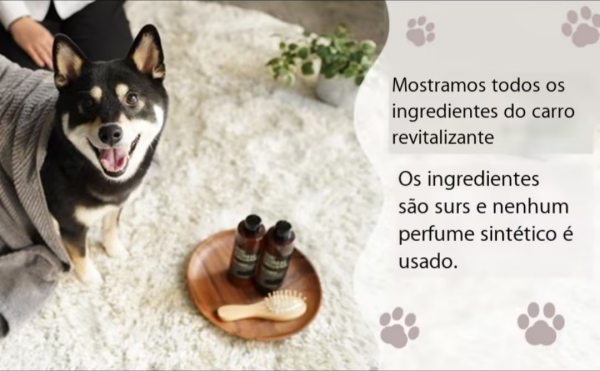 Acondicionador natural para perros de 250 ml, con ingredientes activos naturales, desarrollado para acondicionar y mejorar la salud del pelaje