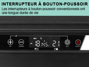 Réfrigérateur de voiture HOMEMiYN 12 V, réfrigérateur de voiture à double zone de 45 litres, congélateur portable (-8 ℉ ~ 68 ℉) avec 12/24 V DC 100/240 V AC, glacière électrique à contrôle APP pour voiture, camping-car, camping, voyage et usage domestique