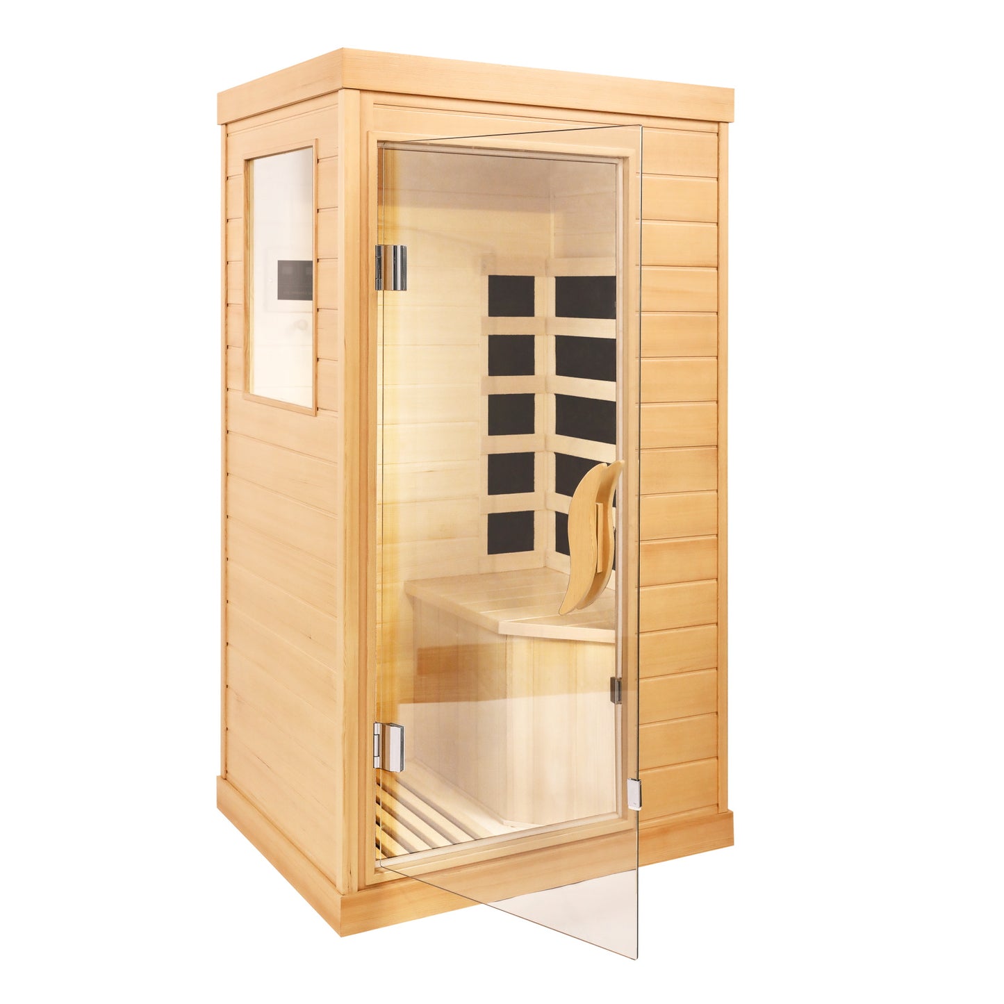 Sauna Infrarouge Portable 1-2 Personnes – Hemlock Canadien avec Bluetooth et Technologie Far Infrared