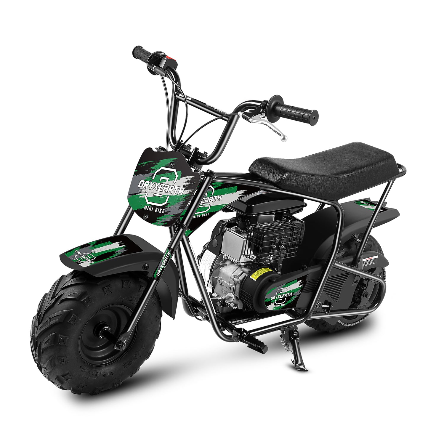 105 ccm Mini-Offroad-Motorrad für Kinder, 4-Takt-Motor mit Automatikgetriebe, Seilzugstarter, gebürstete grüne Lackierung, Geeignet für Kinder ab 13 Jahren
