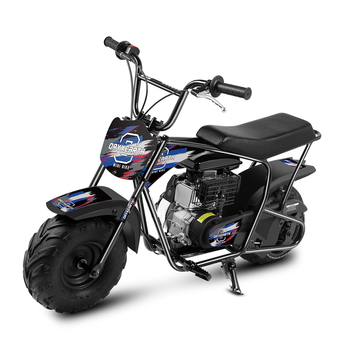 Mini Moto Todo-o-Terreno 105CC para Jovens - 4 Tempos, Transmissão Automática, Arranque por Corda, Acabamento em Azul Escovado - A Partir dos 13 Anos