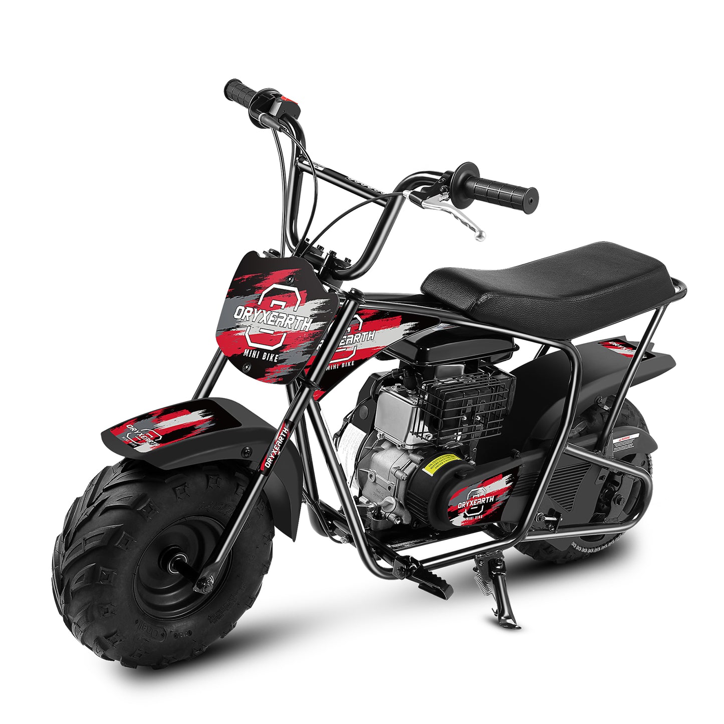 Mini Moto Todo-o-Terreno 105CC para Jovens - 4 Tempos, Transmissão Automática, Arranque por Corda, Acabamento em Vermelho Escovado - A Partir dos 13 Anos
