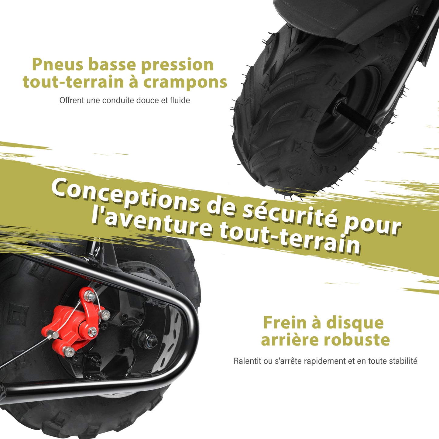 Mini Dirt Bike Pocket Bike voor kinderen 105CC 4-takt benzine mini off-road pitbike met automatische transmissie en trekstarter, 4 soorten zelfgemaakte stickers, motorfiets voor 13+ (geel)
