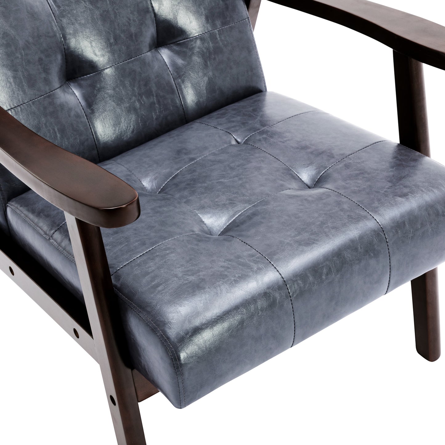 Cadeirão HomeMiYN Estilo Clássico Encaracolado Gris