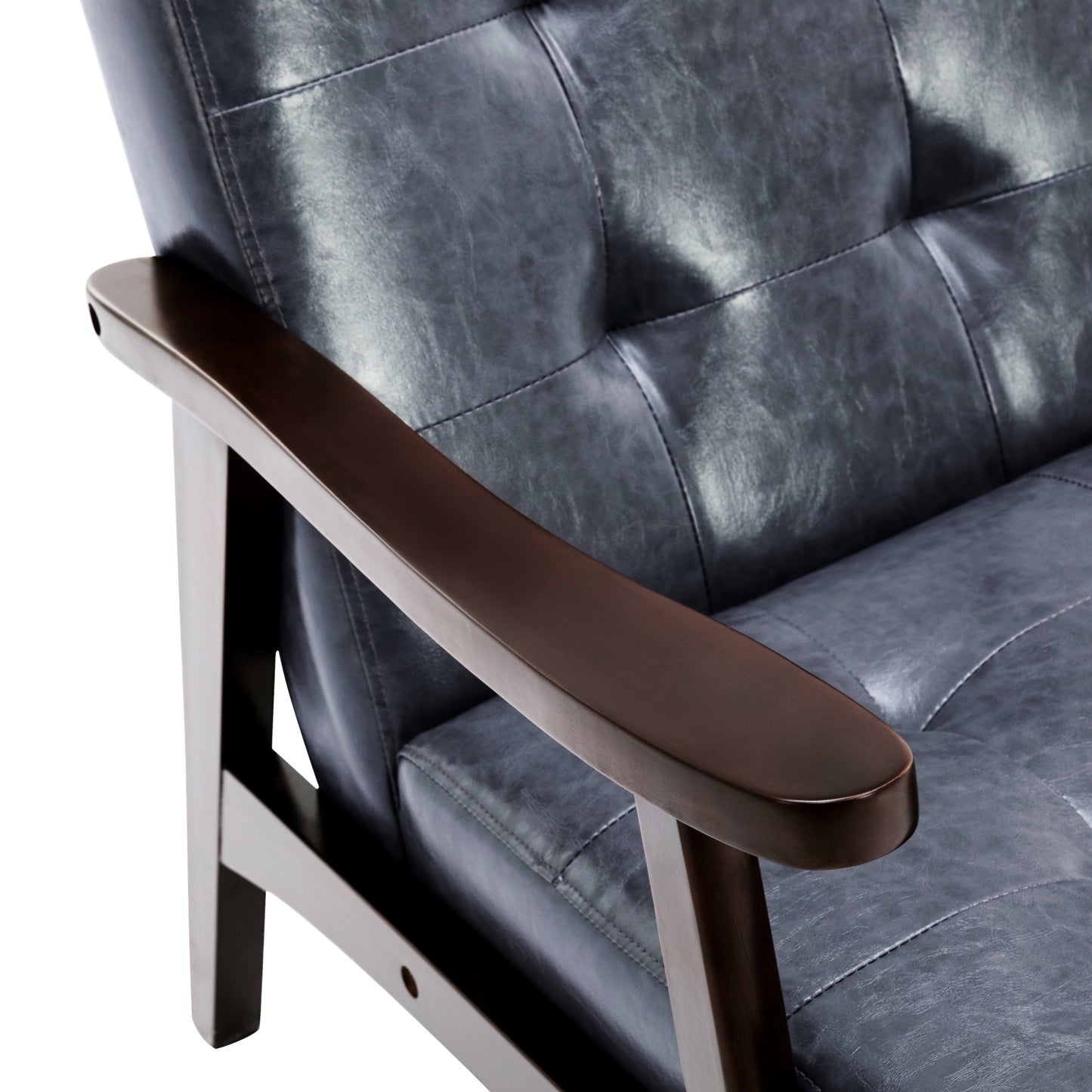 Cadeirão HomeMiYN Estilo Clássico Encaracolado Gris