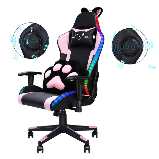 Gaming Stuhl LED Lautsprechern Gilmtter