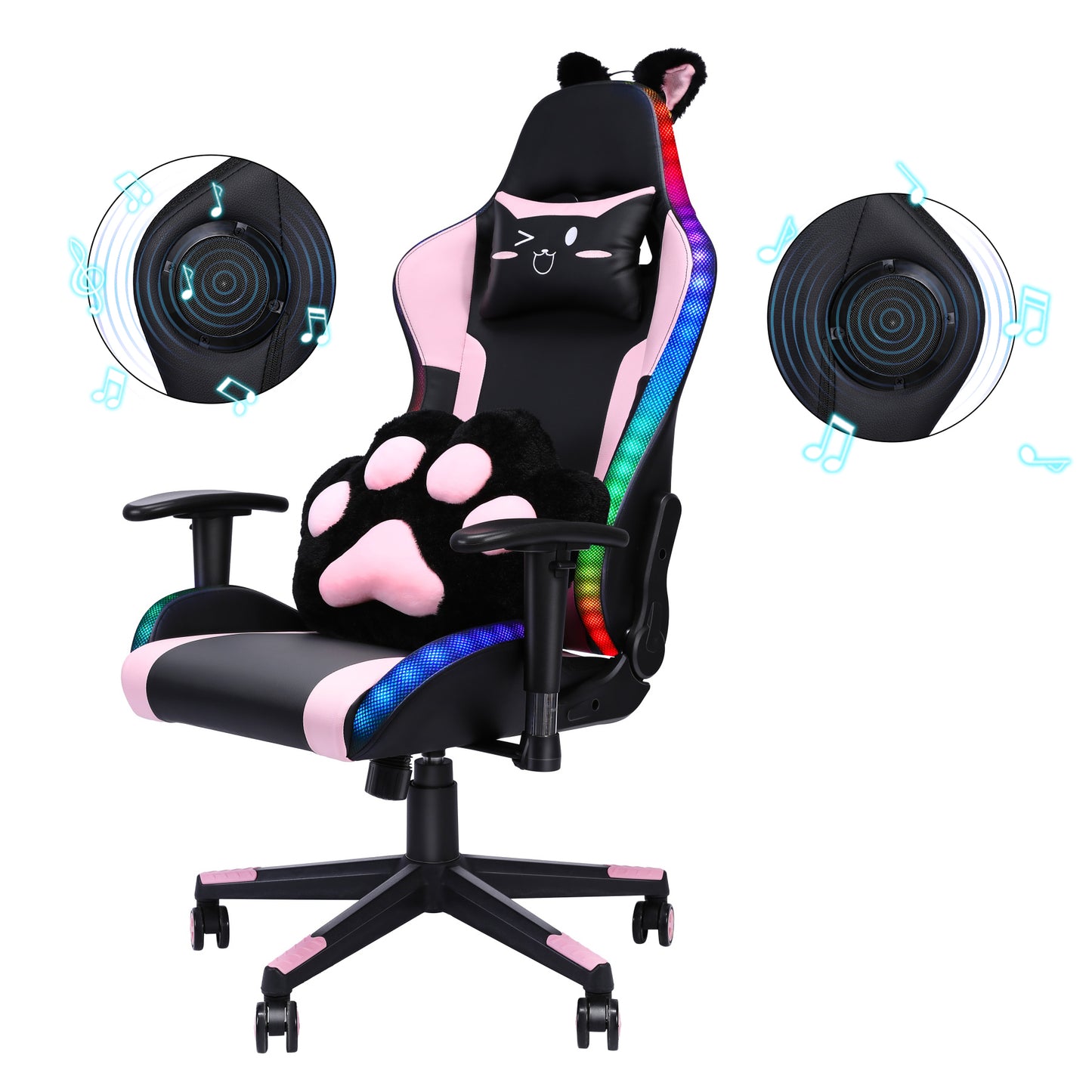 Gaming Stuhl LED Lautsprechern Gilmtter
