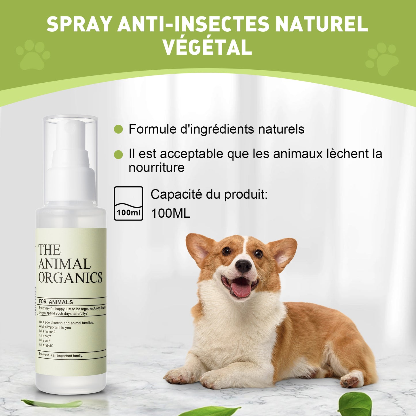 spray anti-insectes naturel pour plantes, 100ml ,SPRAY ANTI-INSECTES NATUREL VEGETAL