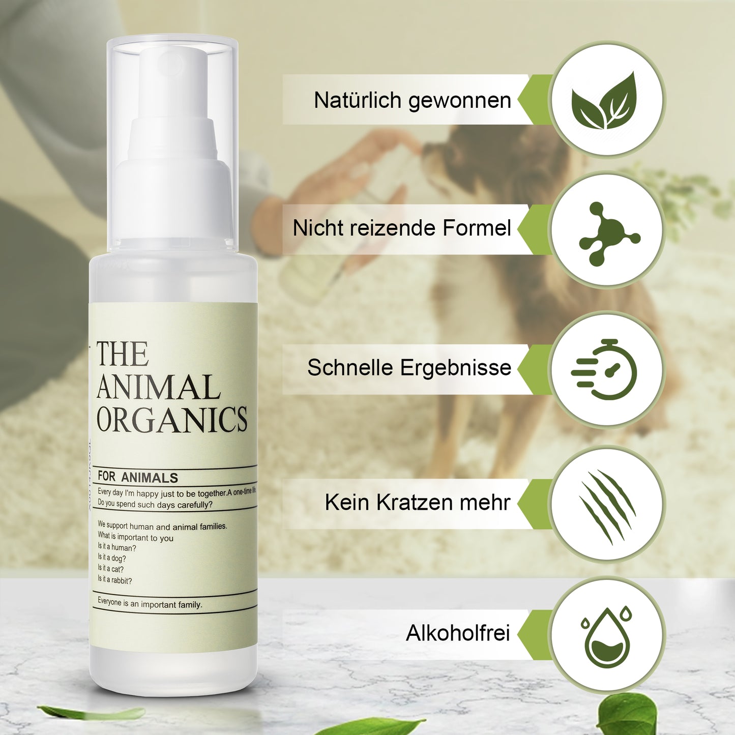 Natürliches Insektenspray für Tiere, 100ml, NATÜRLICHES PFLANZENINSEKTENSPRAY
