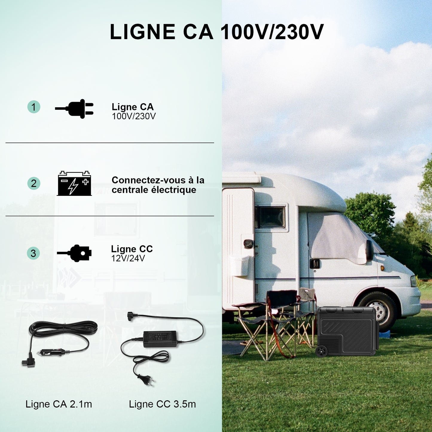Réfrigérateur de voiture HOMEMiYN 12 V, réfrigérateur de voiture à double zone de 45 litres, congélateur portable (-8 ℉ ~ 68 ℉) avec 12/24 V DC 100/240 V AC, glacière électrique à contrôle APP pour voiture, camping-car, camping, voyage et usage domestique