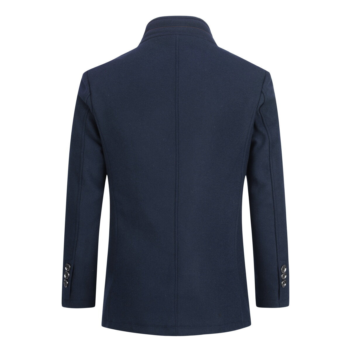 YFFUSHI Mens Winter Wool Coat Casual Stand Collar with Removable Gilet