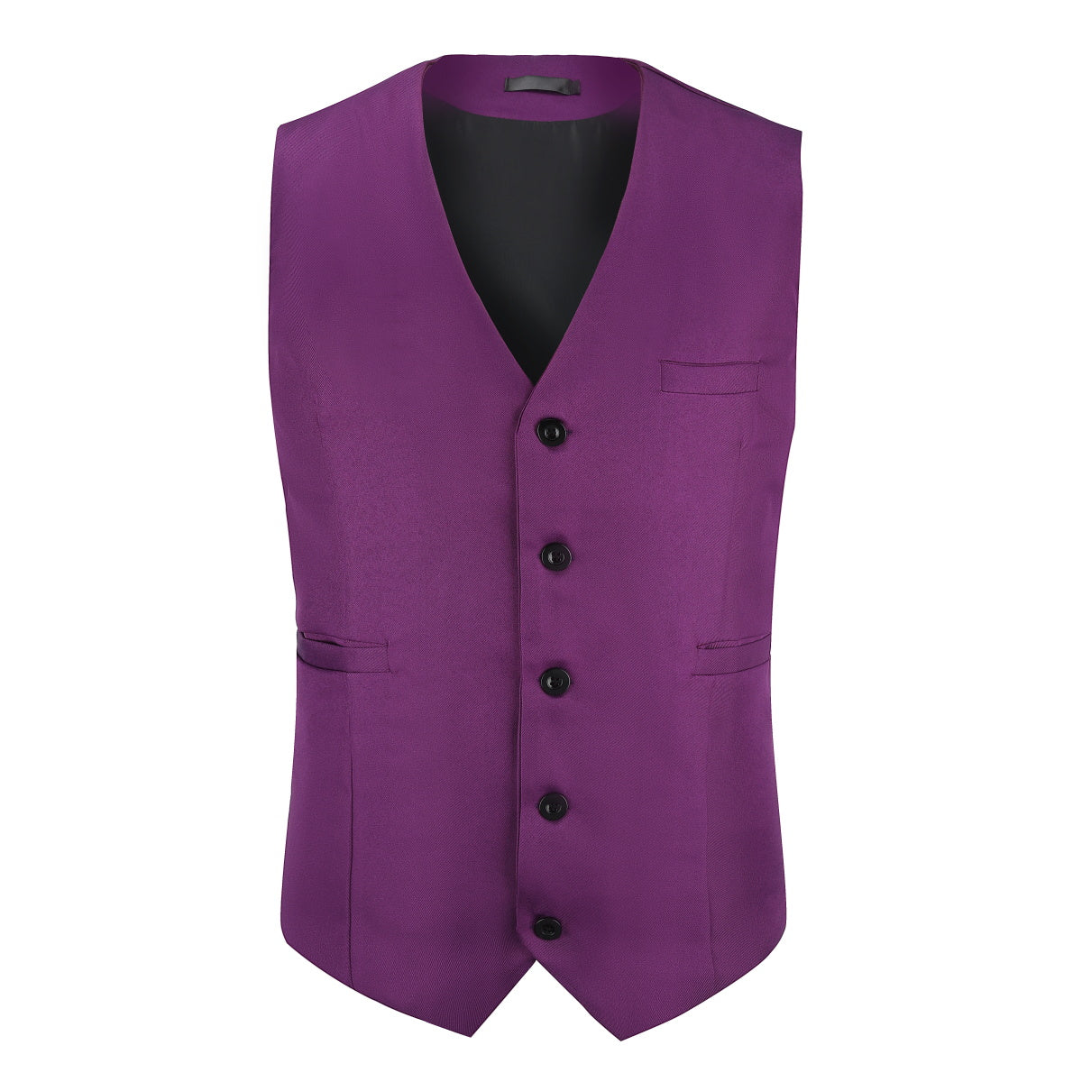 Cloudstyle Mens Suit Vest Slim Fit Dress Business Casual Waistcoat 5 Button V-Neck Vest
