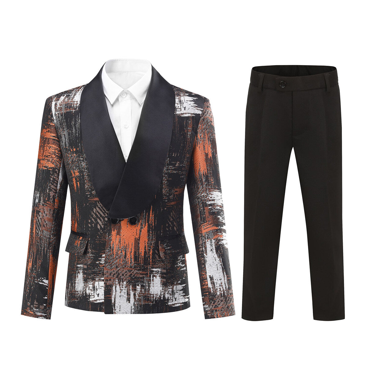 YFFUSHI Boys 2 Pieces Suit Evening Wedding Stage Performance Formal Dress