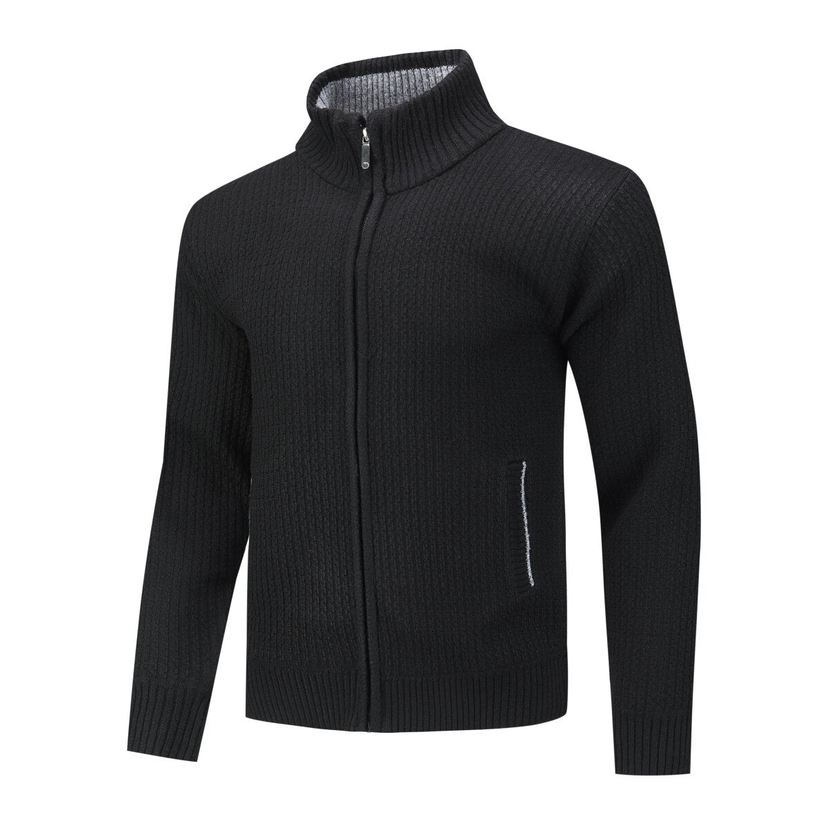 YFFUSHI Mens Slim Fit Solid Color Knit Cardigan