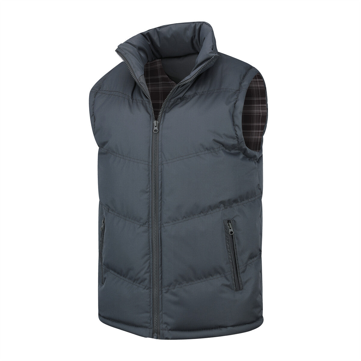 YFFUSHI Men?ˉs Quilted Body Warmer Gilet Outdoor Vest with Stand-Up Collar