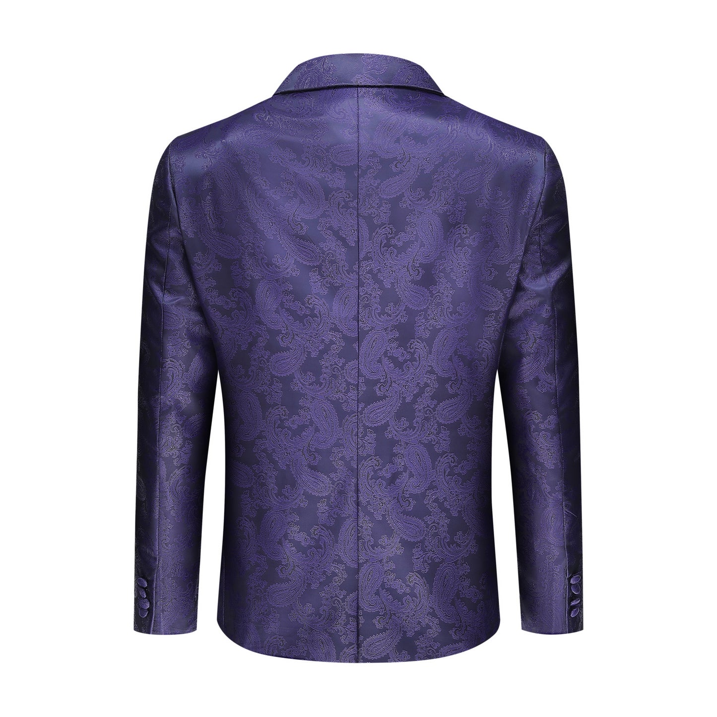 Cloudstyle Mens 2 Piece Paisley Dress Suit One Button Party Wedding Blazer Pants Sets