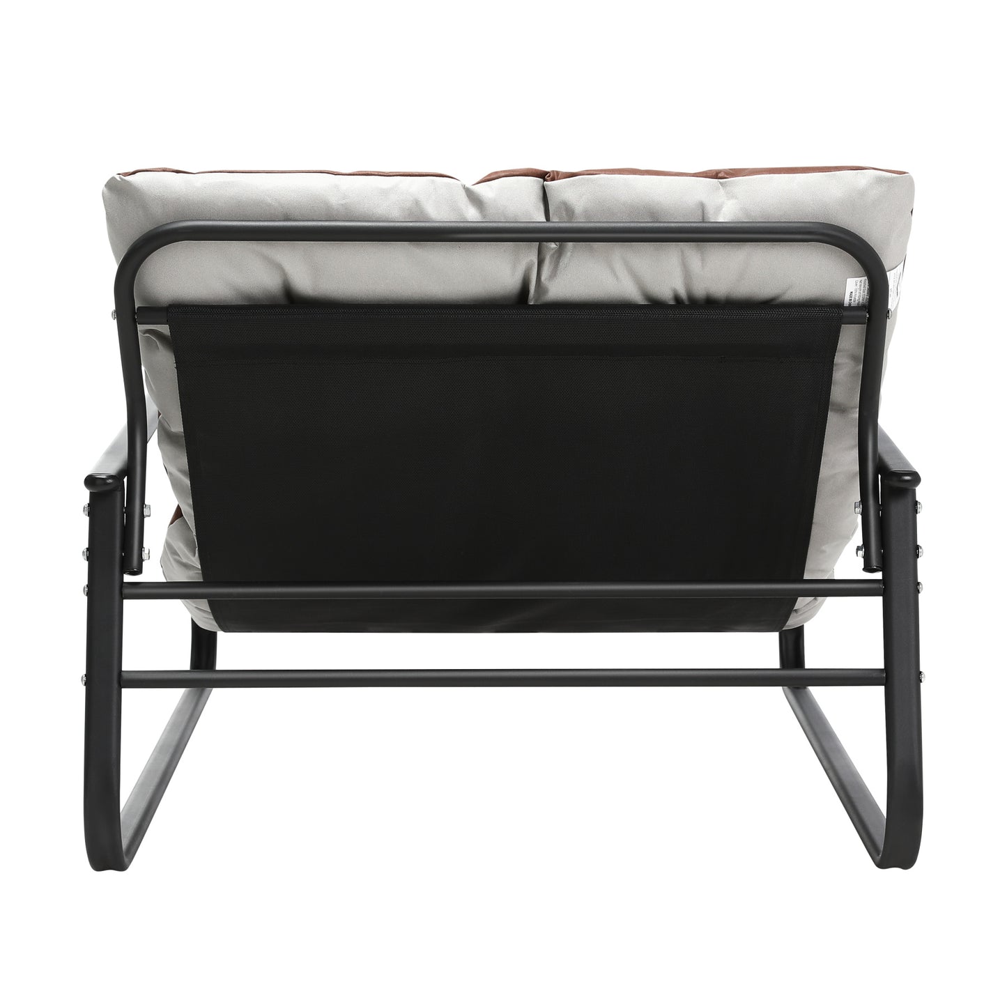 Cadeira de jardim HOMEMIYN (116,5 x 92 x 72cm - aço - braun)