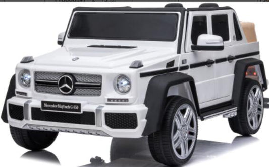 ORYXEARTH Carrinho elétrico Mercedes-Maybach G650 para crianças  - Branco - 12V