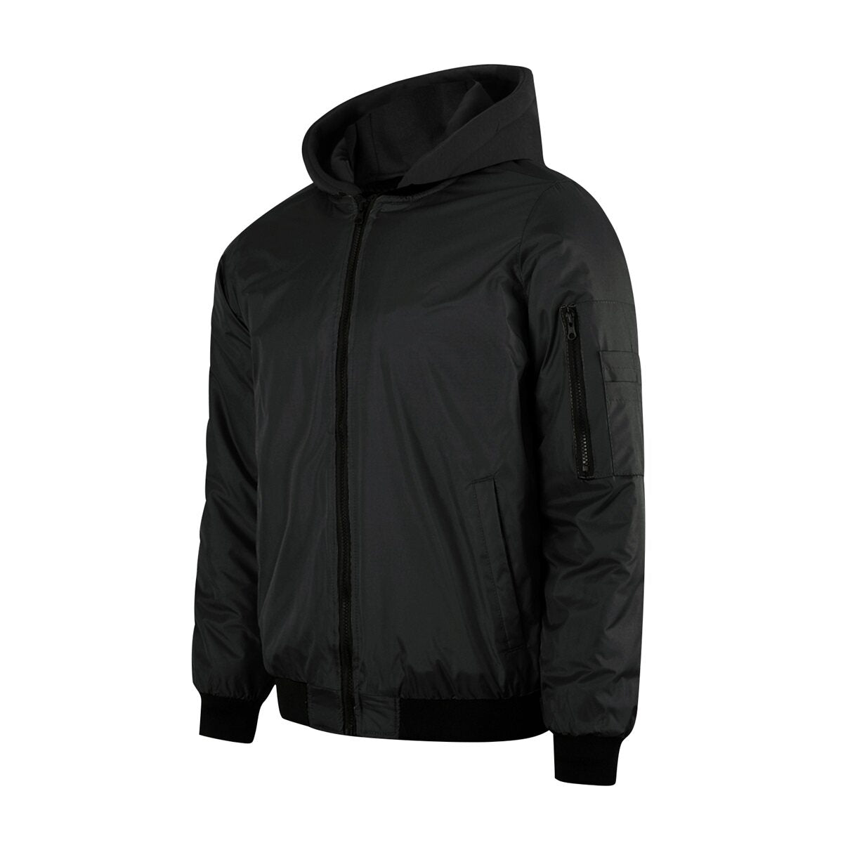 YFFUSHI Mens Casual Hooded Jacket Solid Color Lightweight Fit Coat