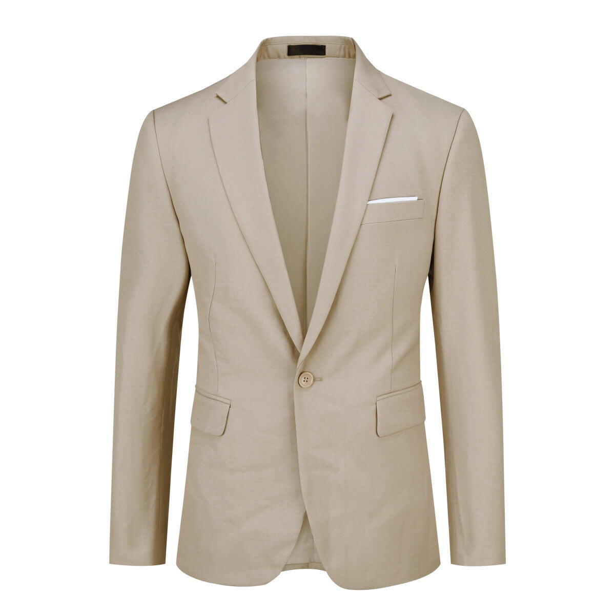 YFFUSHI Mens 2 Piece Suit Business Formal Slim Fit 1 Button Jakcet Pants Set