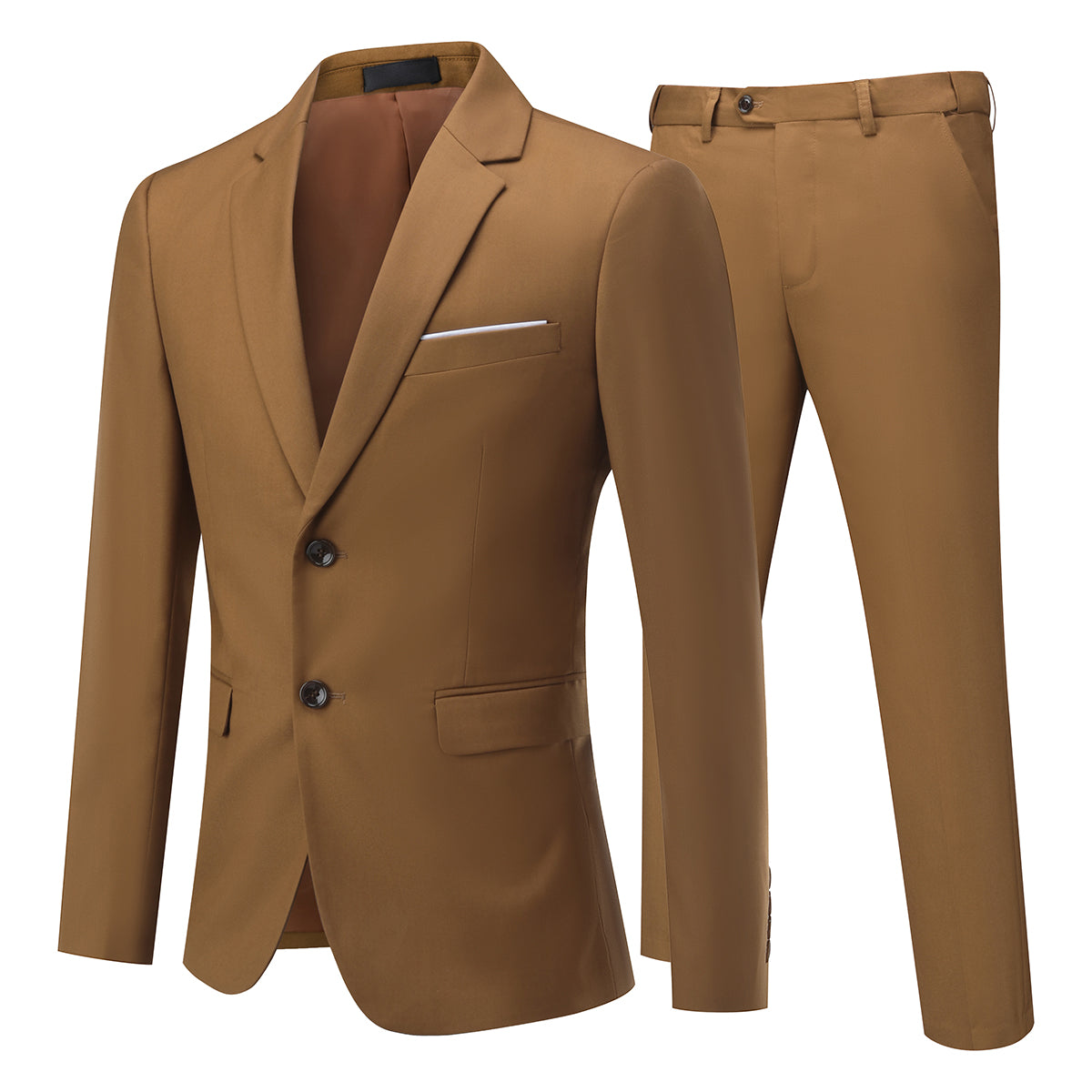 Cloudstyle Men's 2-Piece Suits Slim Fit 2 Button Dress Suit Jacket Blazer & Pants Set