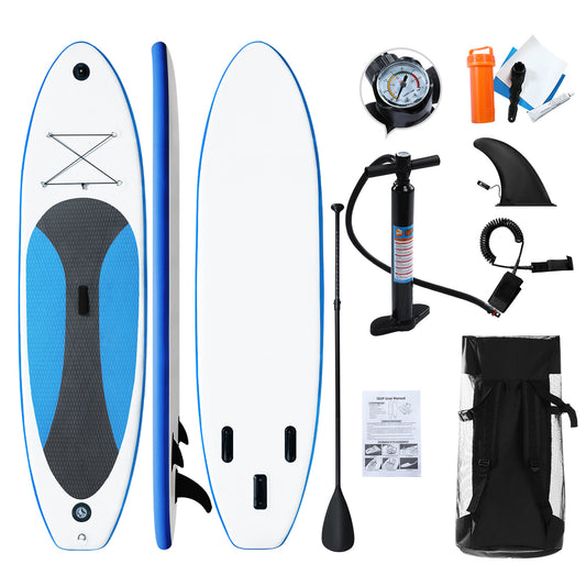 Stand up gonflable Planche de surf -300 x 76 x 10cm portable Ensemble de planches SUP gonflables