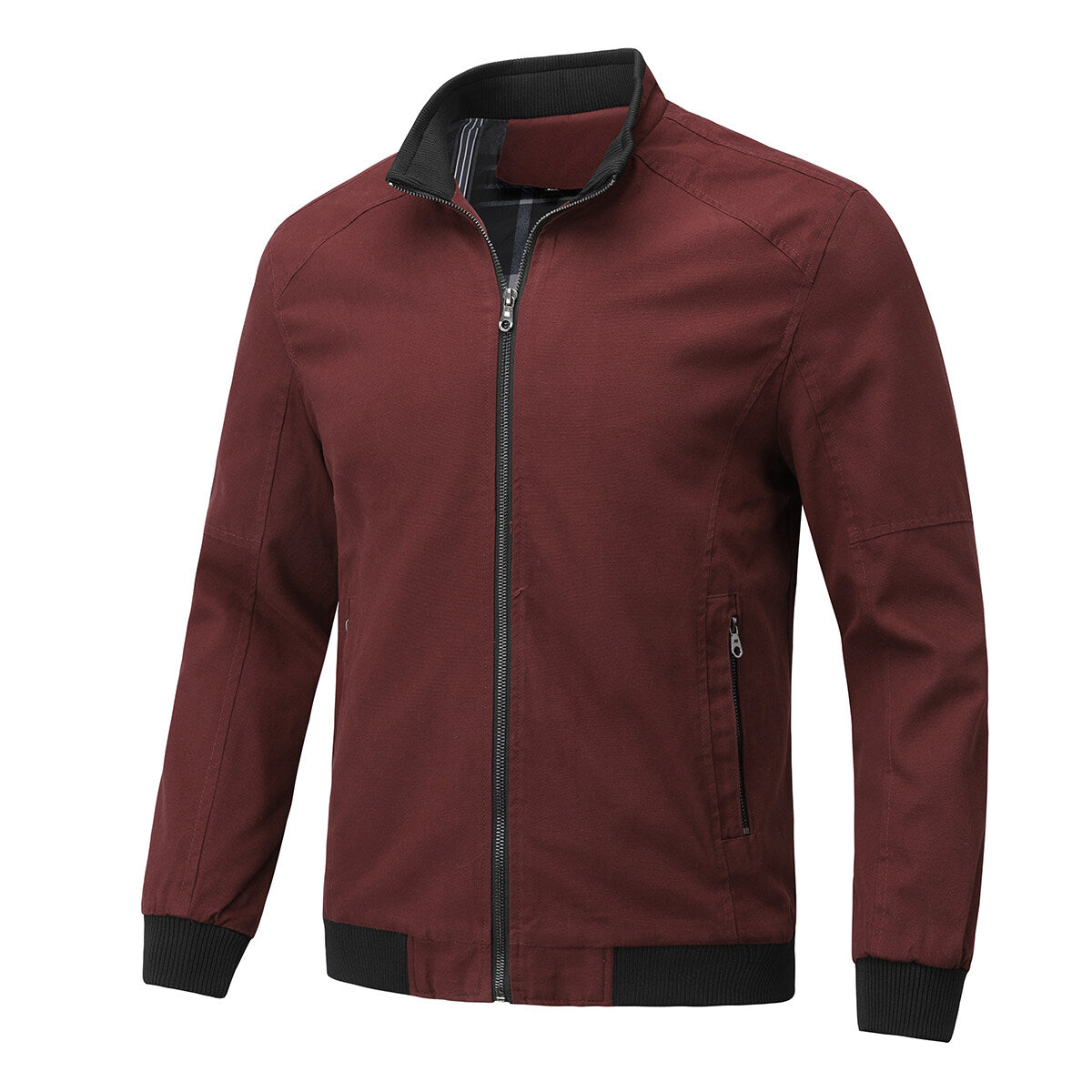 YFFUSHI Mens Outerwear Casual Cotton Bomber Jacket