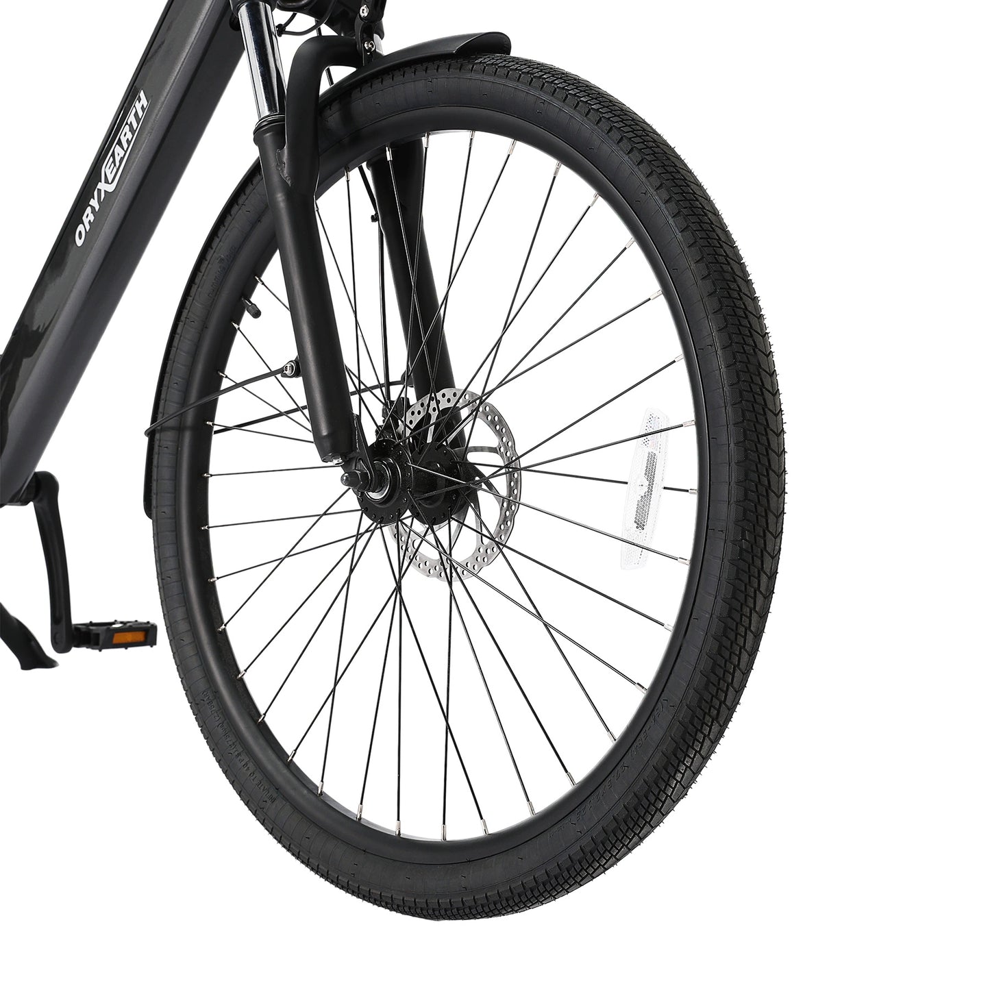 Bicicleta Elétrica Oryxearth 250W-SHIMANO7V (rodas de 27,5 cm - alumínio cinza brilhante)