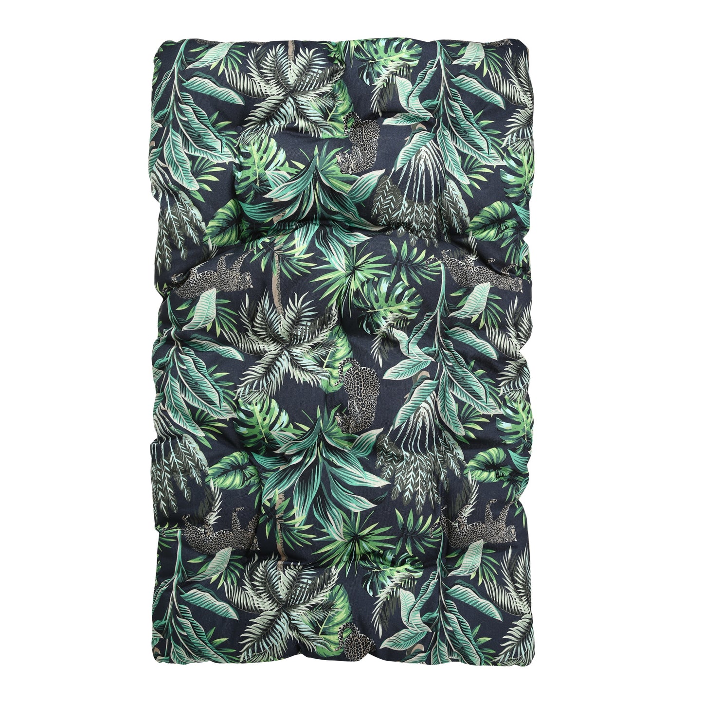 Cadeira de jardim HOMEMIYN (116,5 x 92 x 72cm - aço - verde e preto)