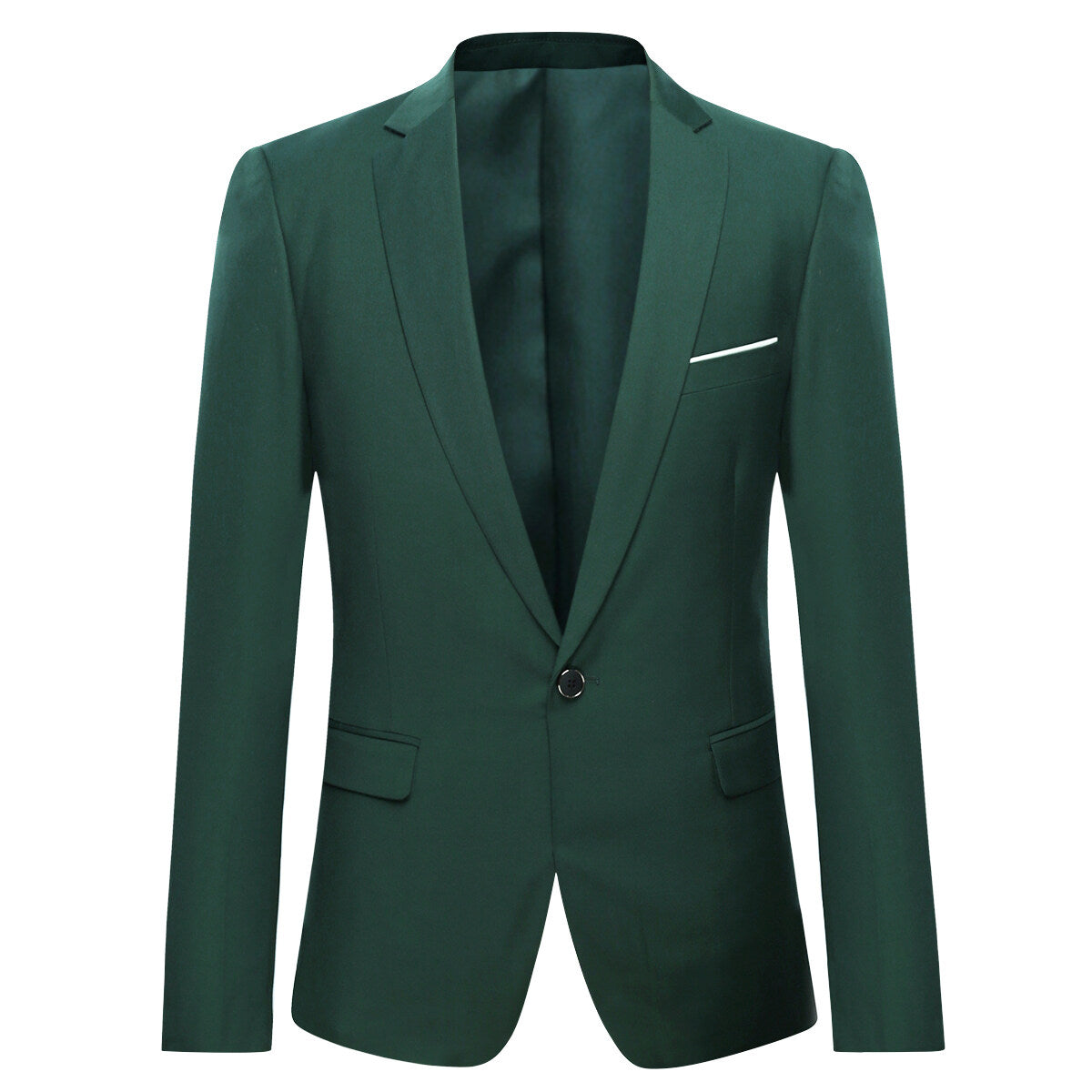 YFFUSHI Mens Business Slim Formal 1 Button Suit Jacket