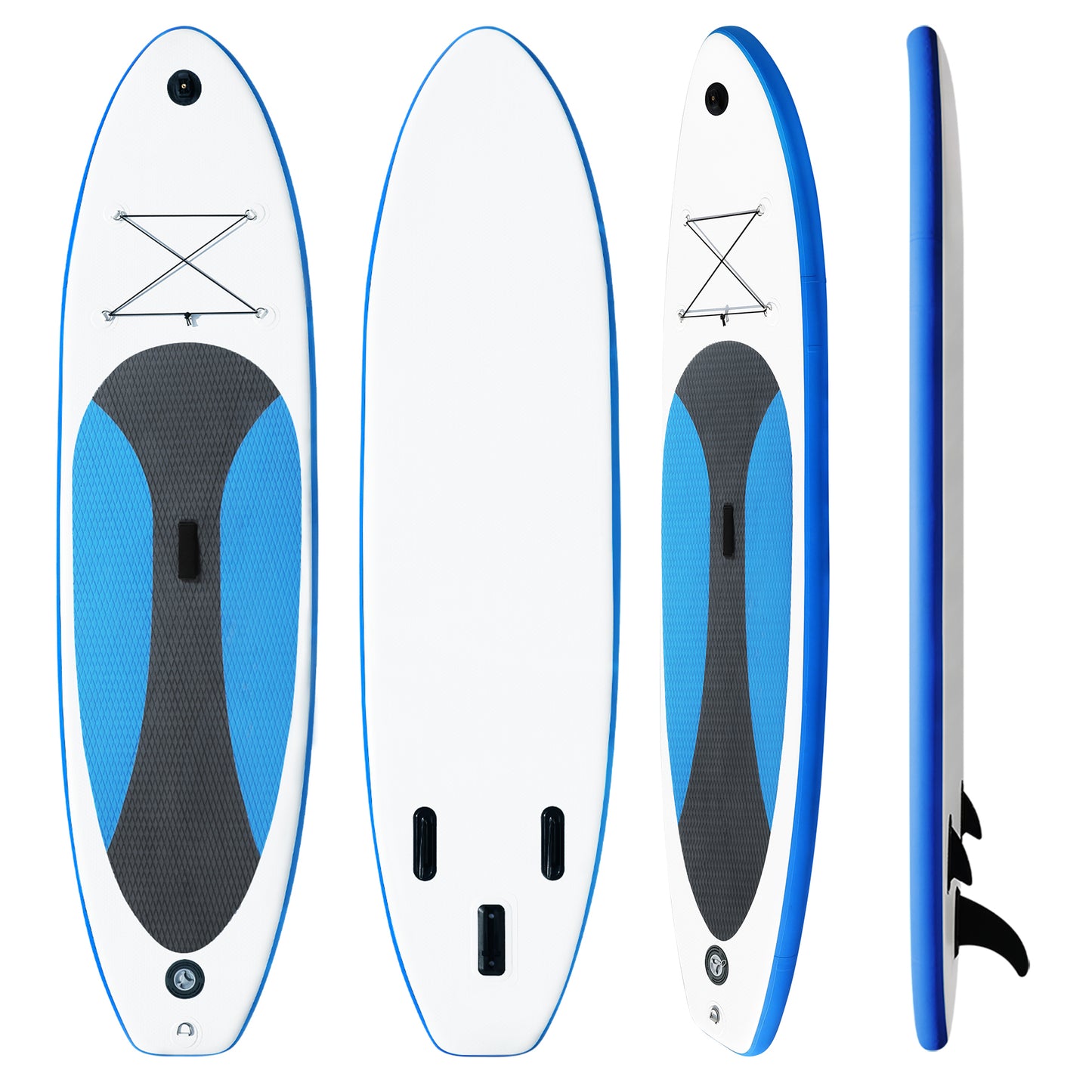 Aufblasbares Stand Up Paddle - HOMEMIYN - Surfbrett für Erwachsene 300 x 76 x 10 cm - Blau/Weiß