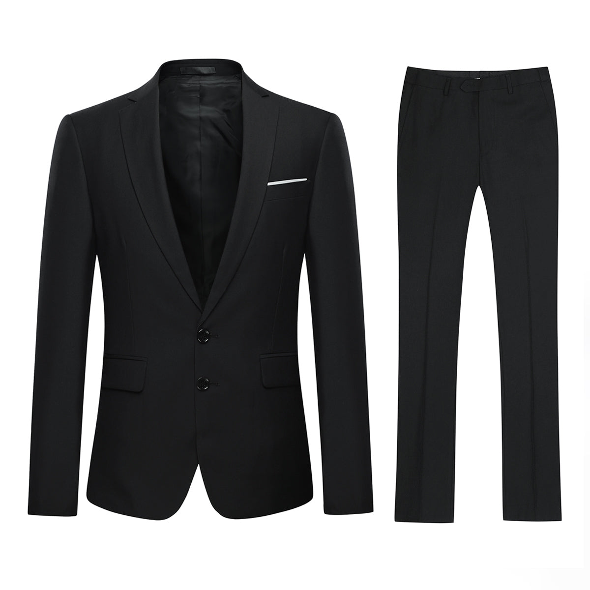 Cloudstyle Men's 2-Piece Suits Slim Fit 2 Button Dress Suit Jacket Blazer & Pants Set