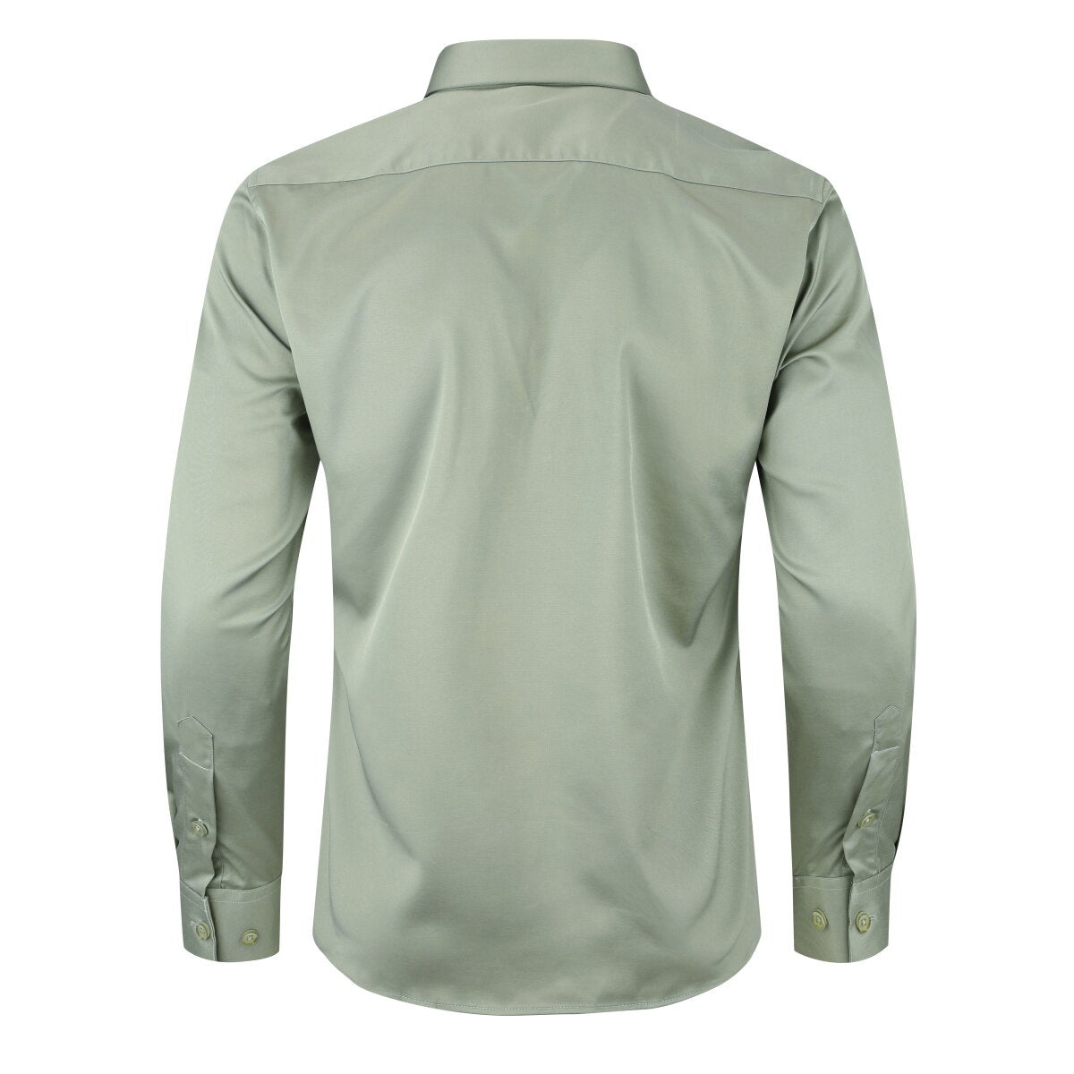 YFFUSHI Mens Business Solid Color Slim Fit Classic Suit Shirt
