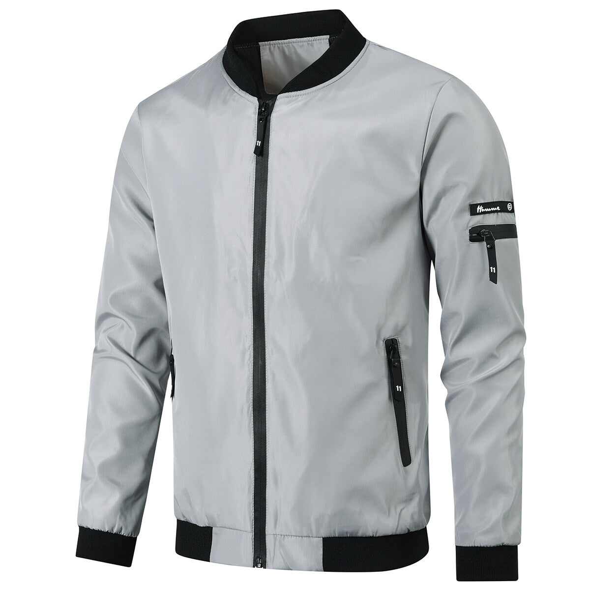 YFFUSHI Mens Lightweight Casual Baseball Sports Cargo Bomber Jacket