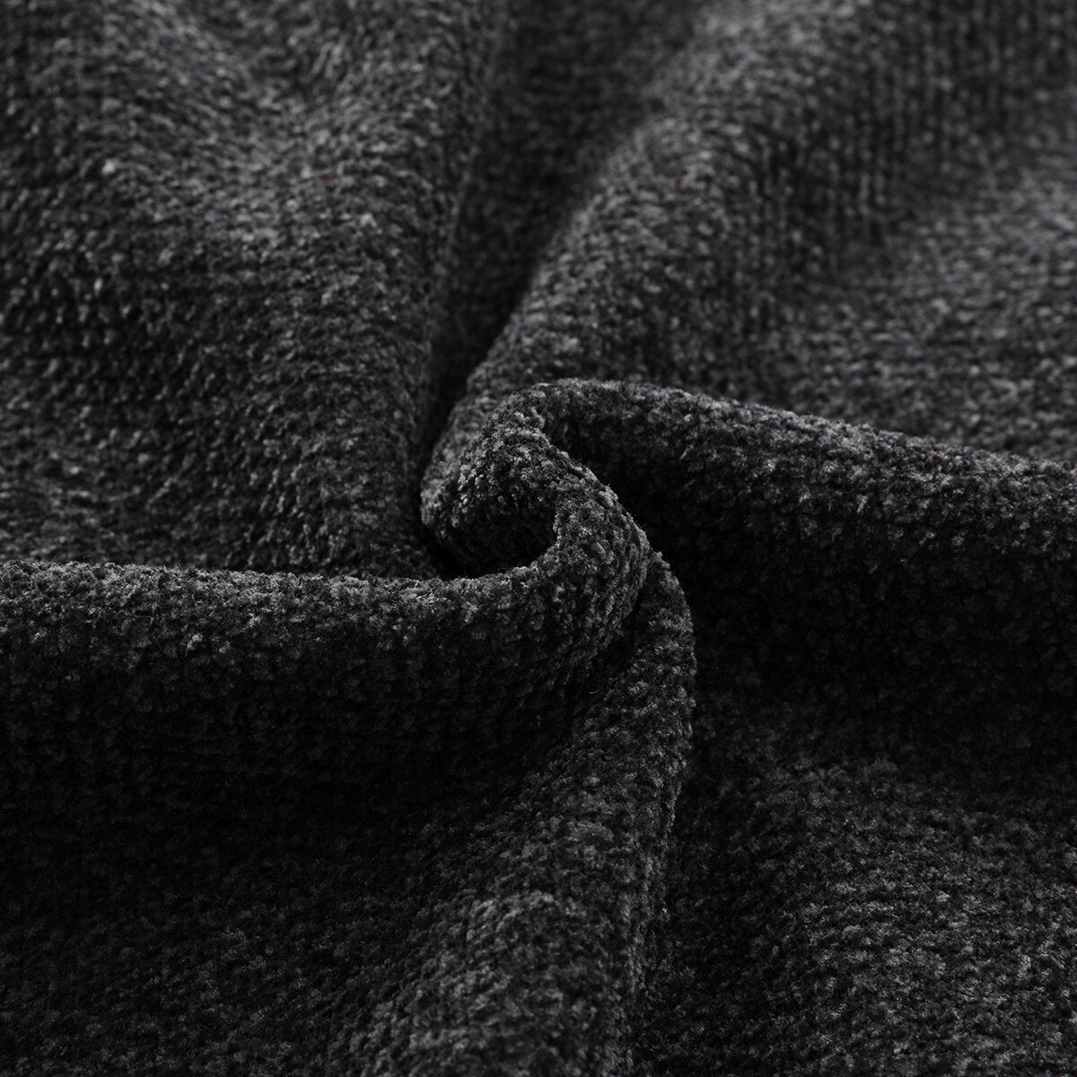 YFFUSHI Mens Hooded Plush Long Cardigan