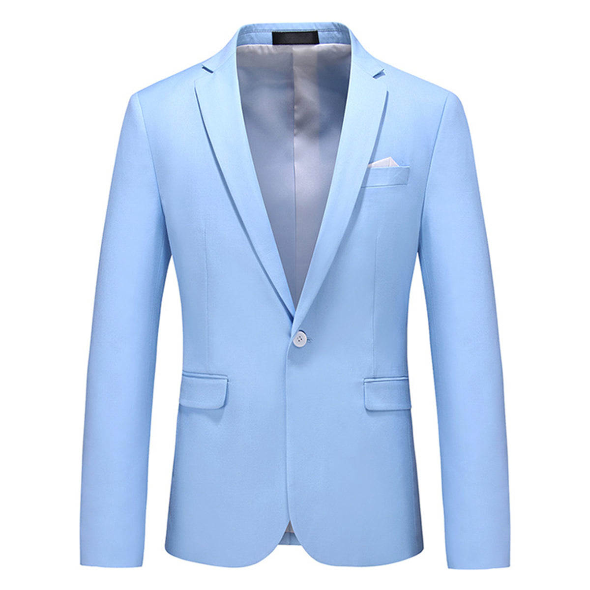 Cloudstyle Men's Suit Jacket One Button Slim Fit Sport Coat Daily Black Blazer