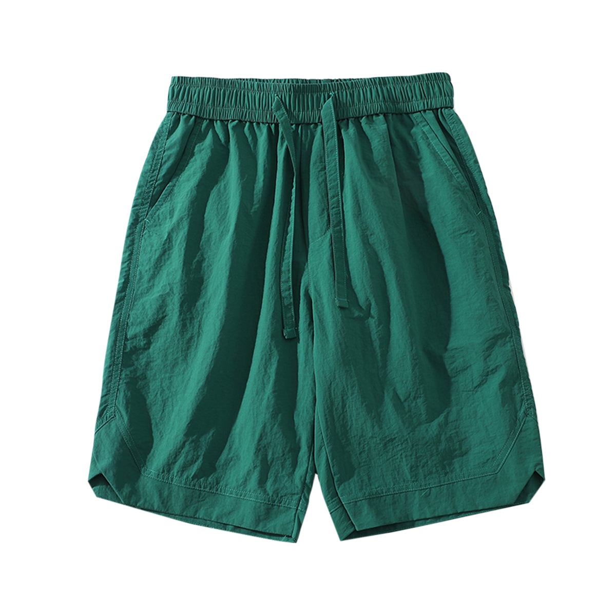 YFFUSHI Mens Drawstring Straight Sportsman Shorts Cropped Pants