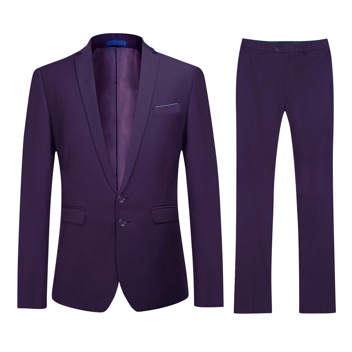 Cloudstyle Men's 2-Piece Suits Slim Fit 2 Button Dress Suit Jacket Blazer & Pants Set